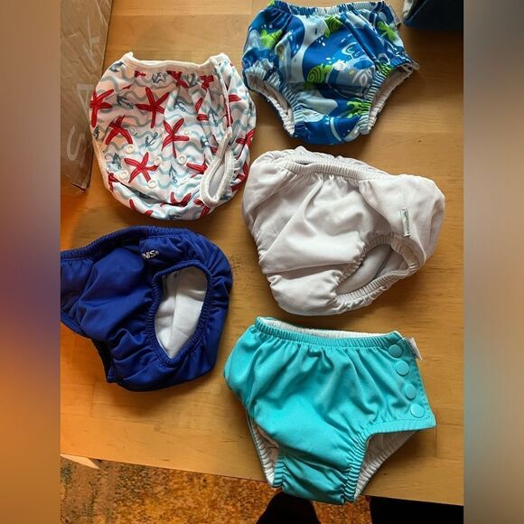 reusable swim diapers various sizes - all you’ll need from 6 months thru 3T - Picture 1 of 1